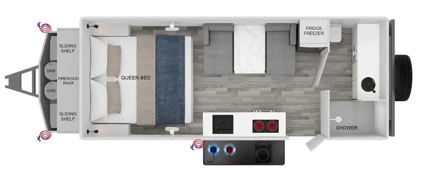 Top-down floorplan