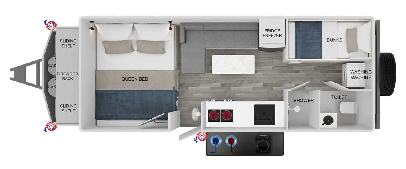 Top-down floorplan