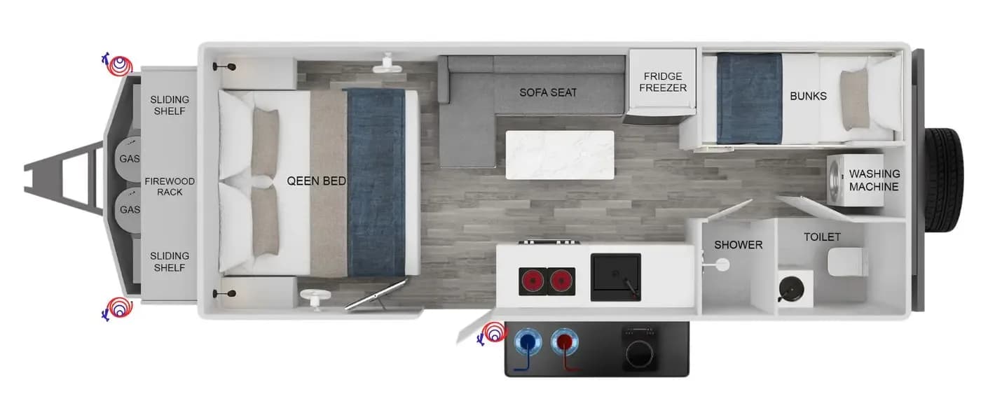Top-down floorplan