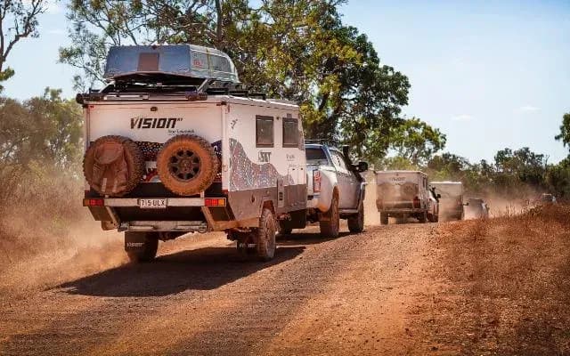 Mark S. with their van on the Nirvana 16 · Gibb River Road